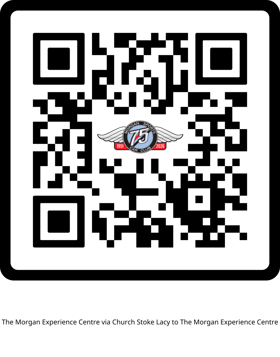 Morgan Experience Centre to Stoke Lacy QR Code